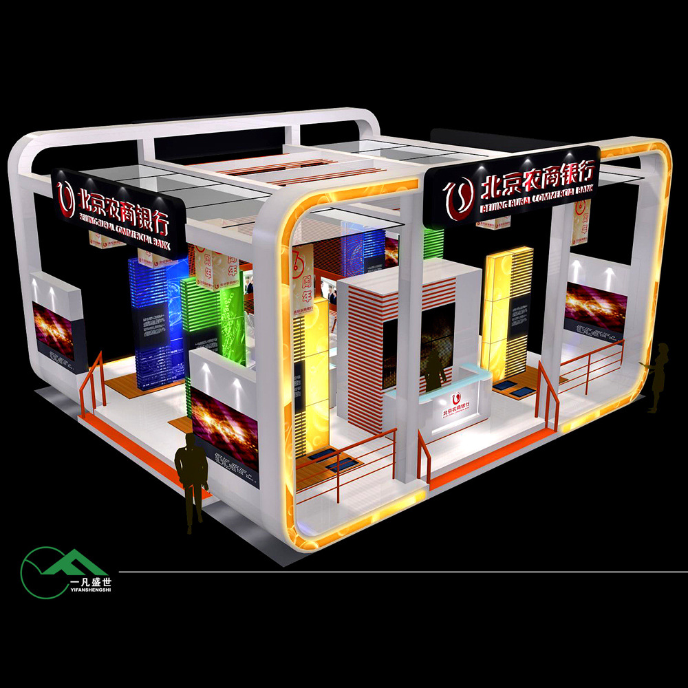 北京一凡展览 36平米展位一站式解决方案，从设计搭建到布展执行